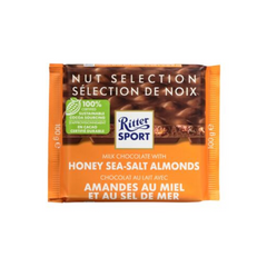 Ritter Sport Milk Chocolate with Honey Sea-Salt Almonds 100g