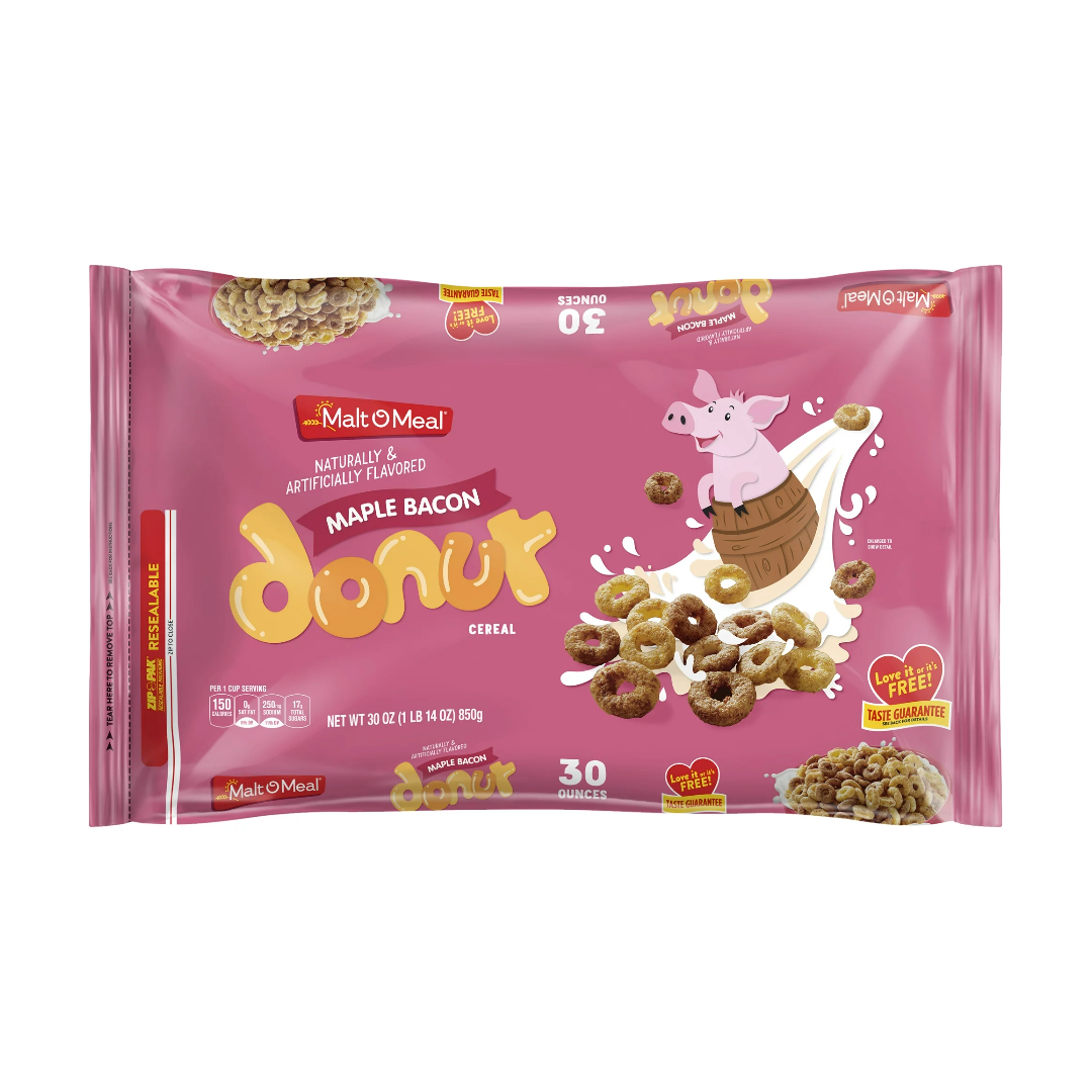 Malt O Meal Maple Bacon Donut Cereal 850g The Grocery Outlet Shop