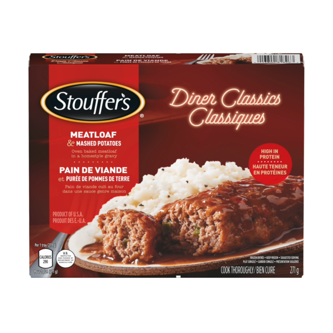 Stouffers Diner Classics Meatloaf And Mashed Potatoes 271g – The Grocery