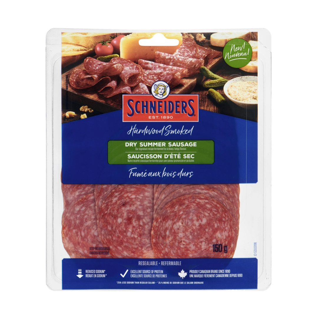 Schneiders Dry Summer Sausage Hardwood Smoked 150g The Grocery Outlet