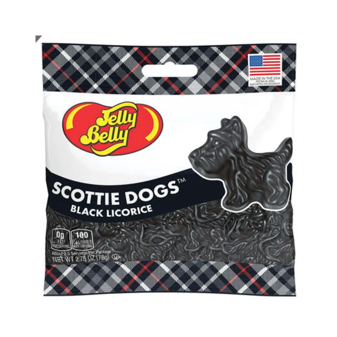 Jelly Belly Scottie Dogs Black Licorice 77g The Grocery Outlet Shop