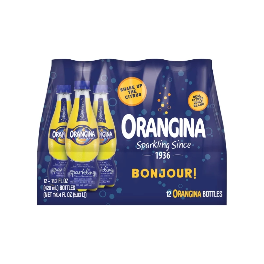 Orangina Sparkling Citrus Beverage 12 x 420 mL