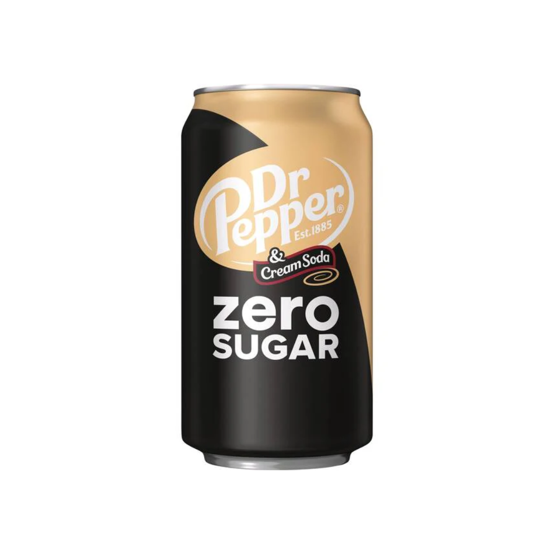 Dr Pepper Zero Sugar Cream Soda 355ml
