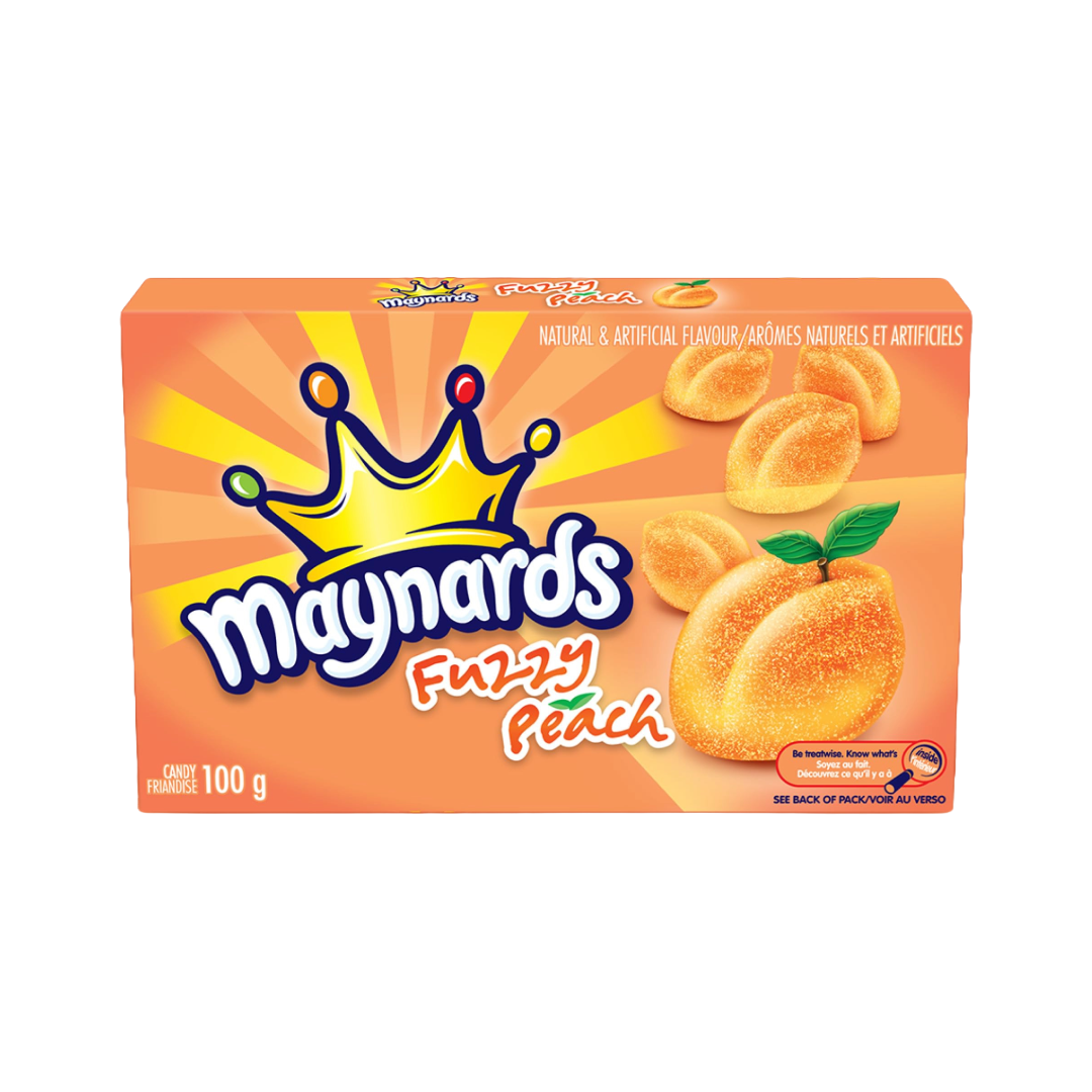 Maynards Fuzzy Peach Theatre Box 100g – The Grocery Outlet Shop