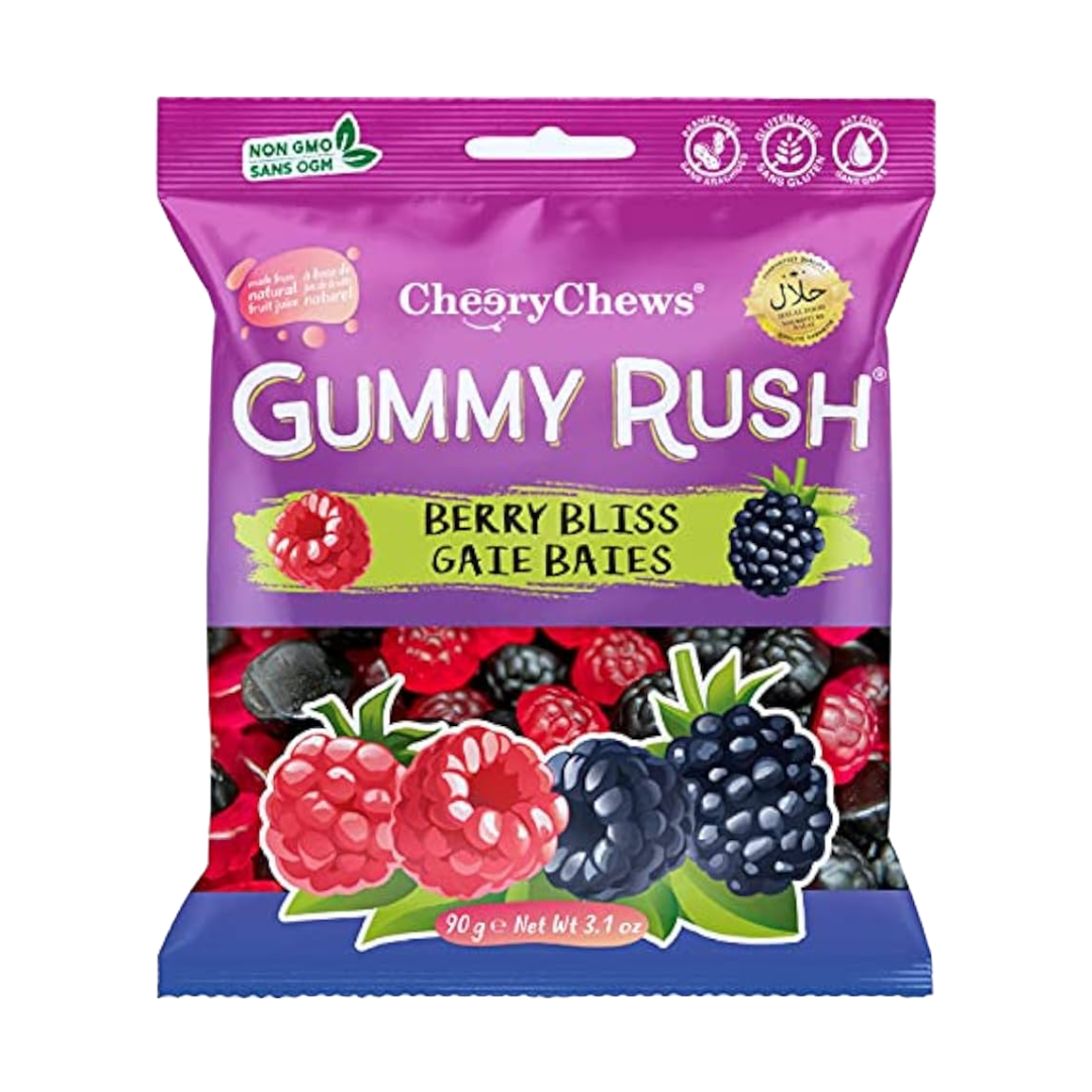Gummy Rush Cheery Chews Berry Bliss 90g