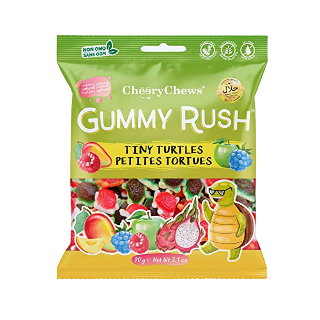 Gummy Rush Cheery Chews Tiny Turtles 90g