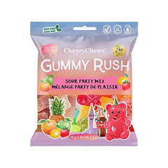 Gummy Rush Cherry Chews Sour Party Mix 90g