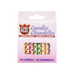 Cake Mate Diamond Candles 20pk