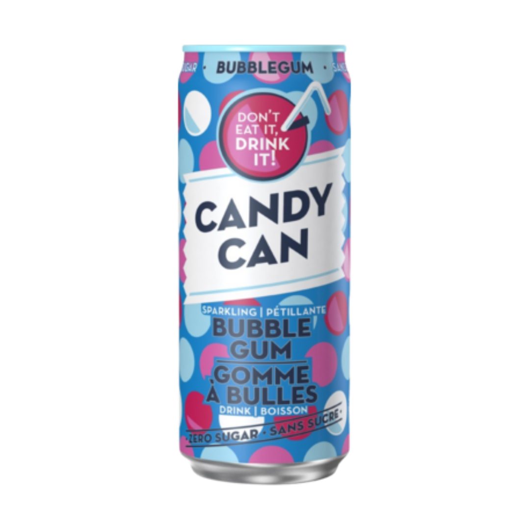 Candy Can Sparkling Drink Bubble Gum 330ml