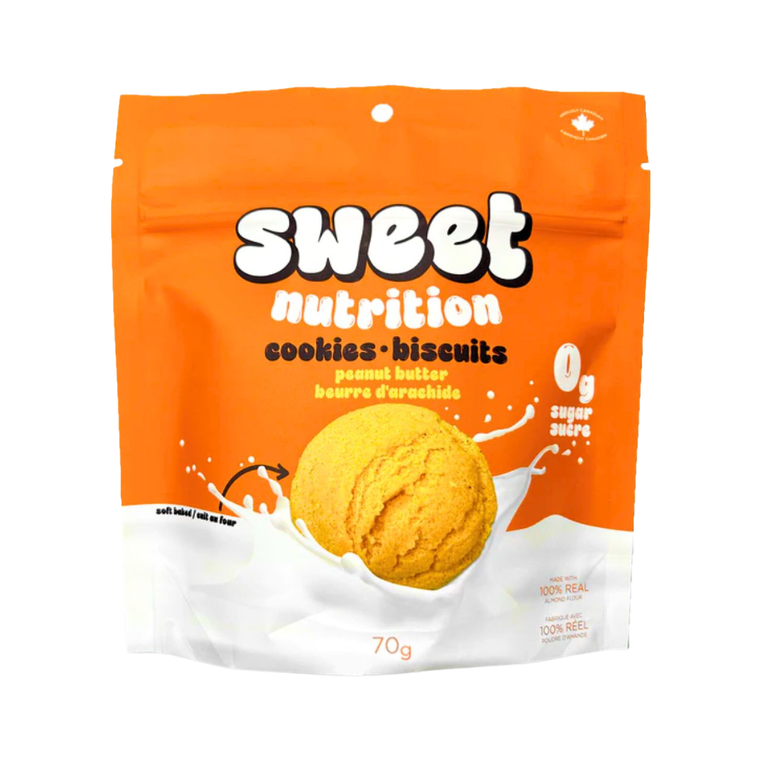 Sweet Nutrition 0g Sugar Peanut Butter Cookies 70g