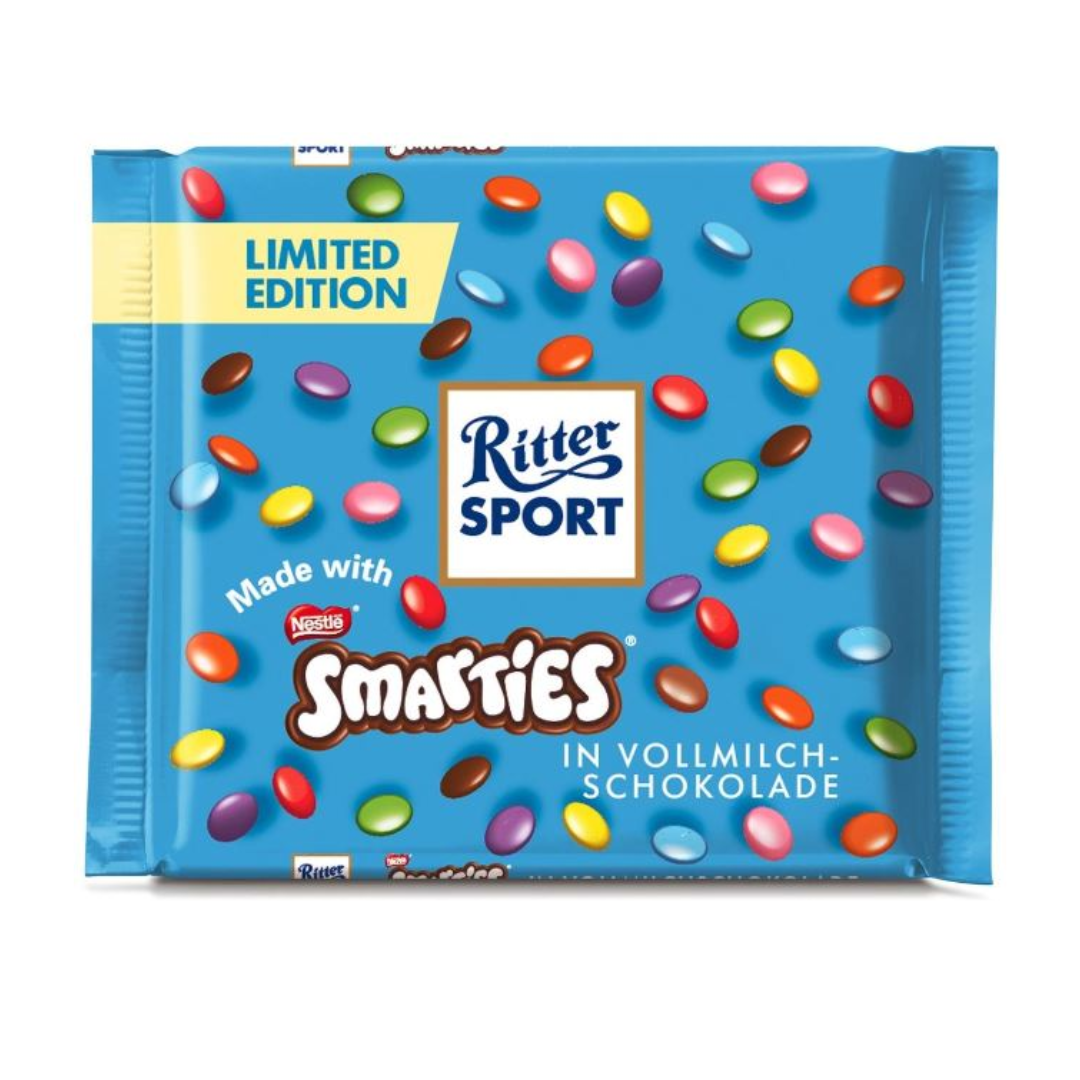 Ritter Sport Smarties in Milk Chocolate 100g