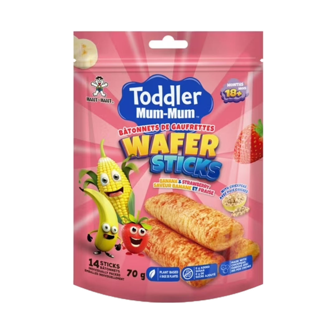 Toddler Mum-Mum Banana & Strawberry Wafer Sticks 70g
