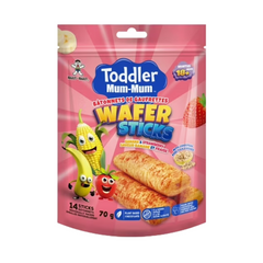 Toddler Mum-Mum Banana & Strawberry Wafer Sticks 70g