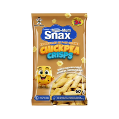 Mum-Mum Snax White Cheddar Cheese Chickpea Crisps 60g