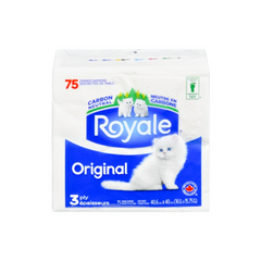 Royale Original Dinner Napkins, 3ply, 75pk