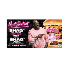 Meat District SHAQ 100% Angus Half Pound Beef Patties 2pk