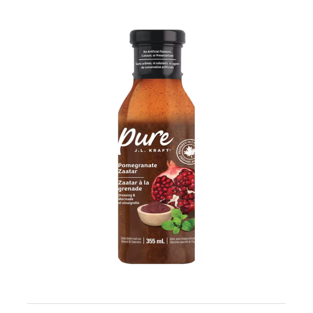 Pure J.L. Kraft Pomegranate Zaatar Dressing & Marinade 355ml