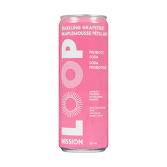 LOOP Mission Sparkling Naturally Fermented Soda Grapefruit 355ml