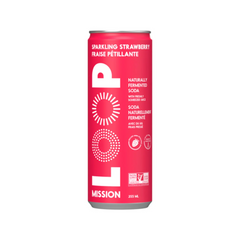 LOOP Mission Sparkling Naturally Fermented Soda Strawberry 355ml