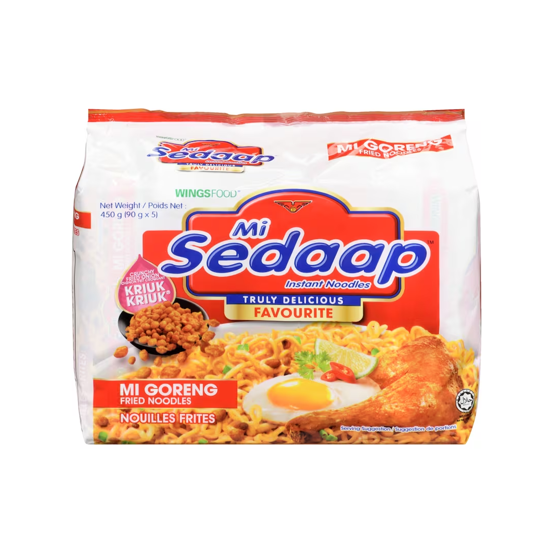 Mi Sedaap Curry Flavour Soup Noodles 365g