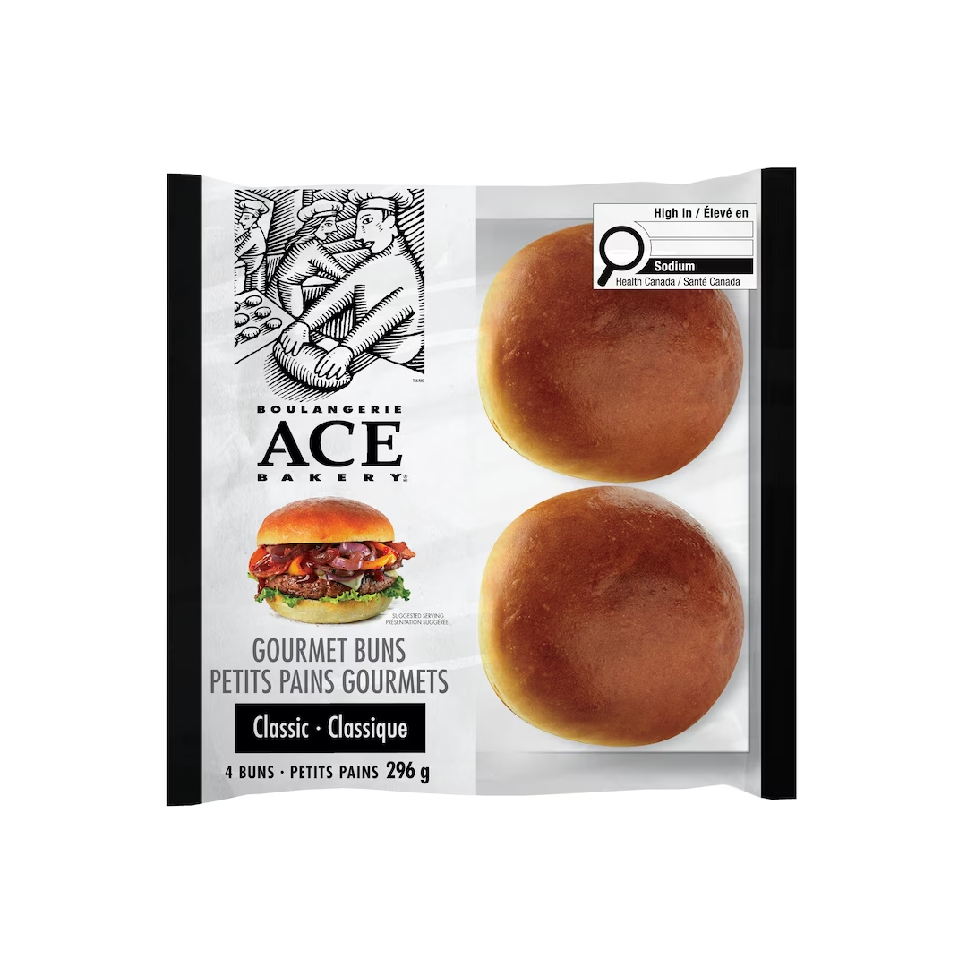 Ace Bakery 4pk Classic Gourmet Buns