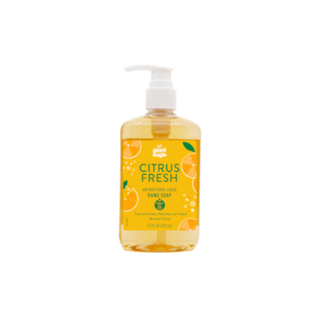 Giant Eagle Citrus Fresh Antibacterial Liquid Hand Soap 222ml