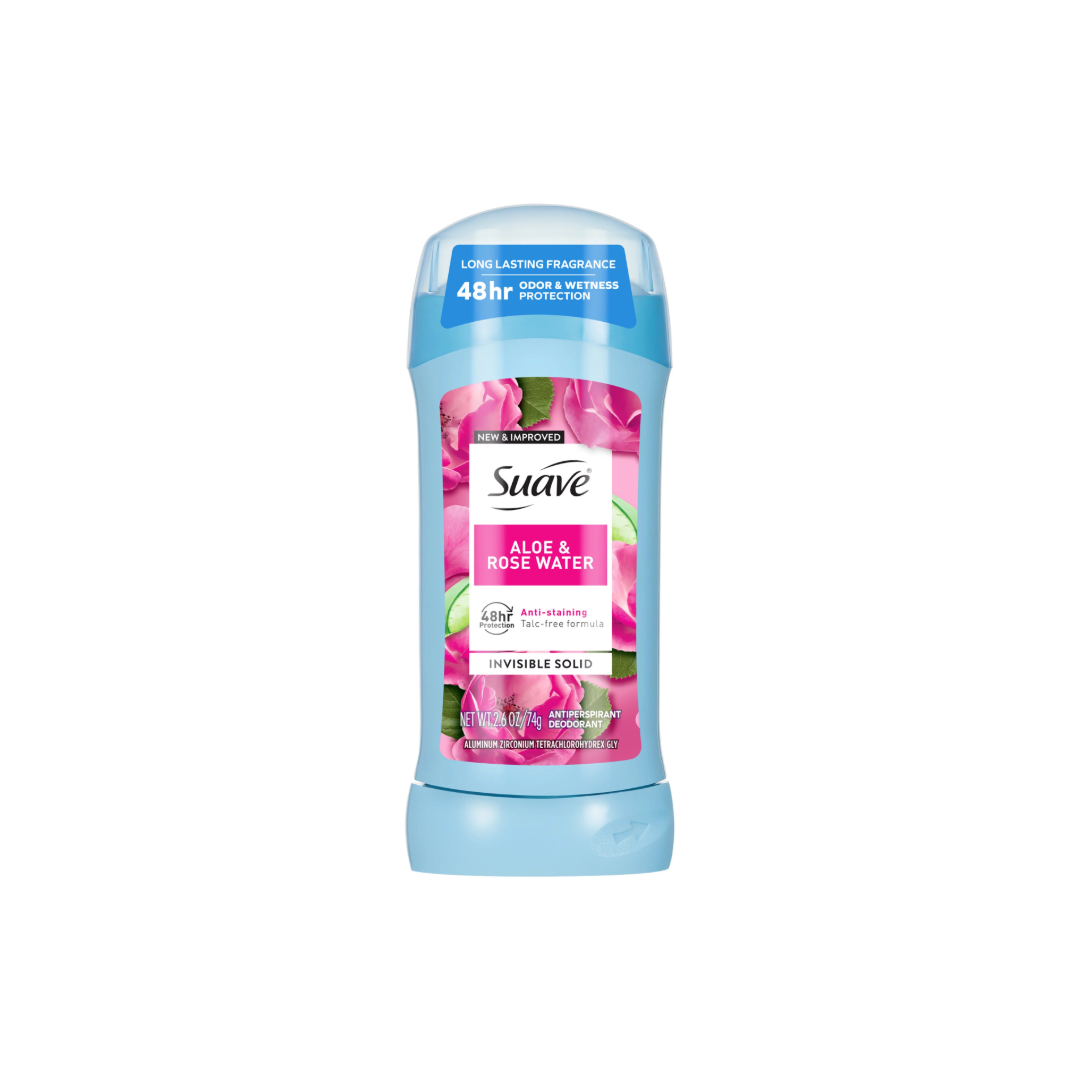 Suave Aloe & Rose Water Antiperspirant Deodorant 74ml