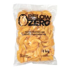Below Zero Sliced Peaches 1kg