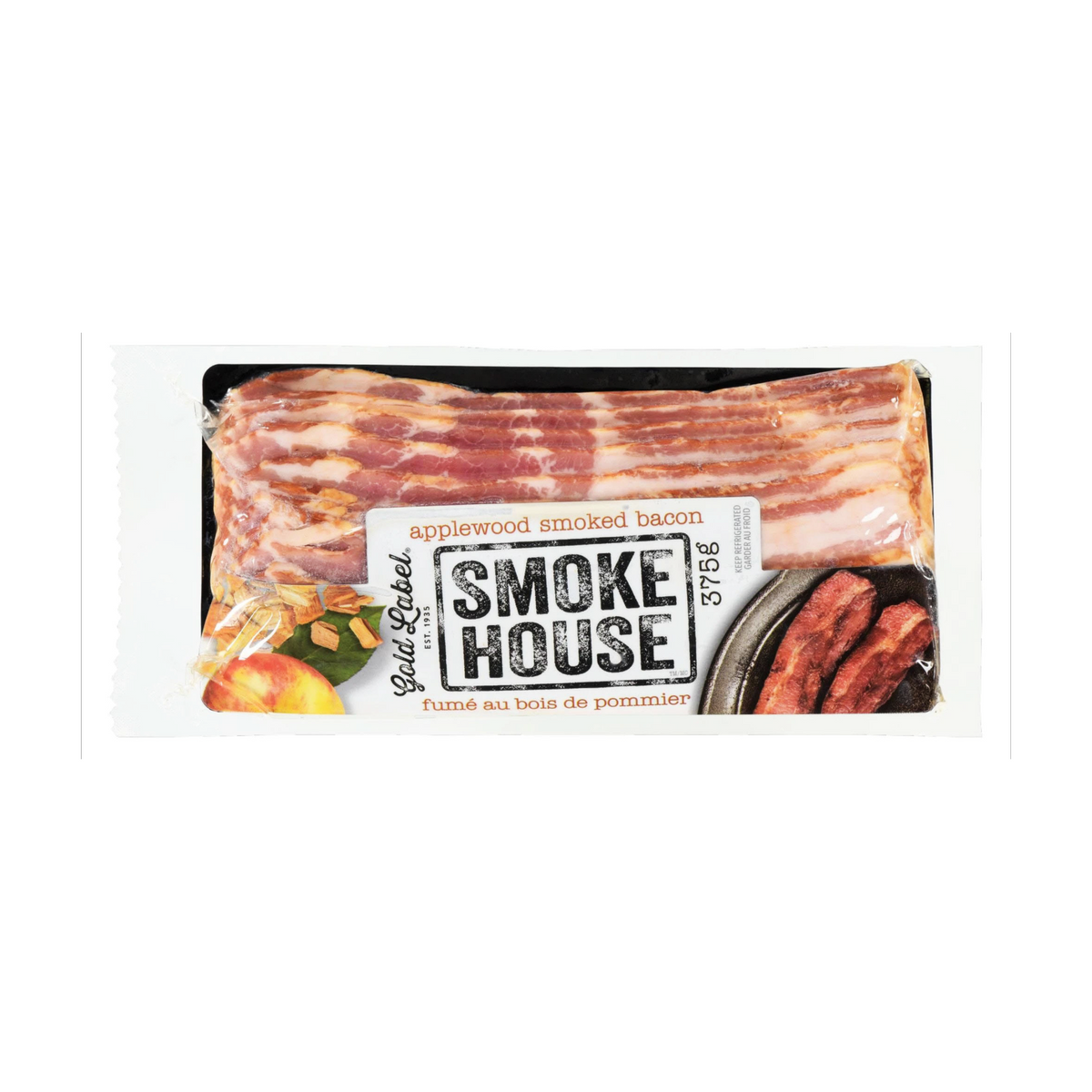 Gold Label Applewood Smoked Bacon Smokehouse 375g
