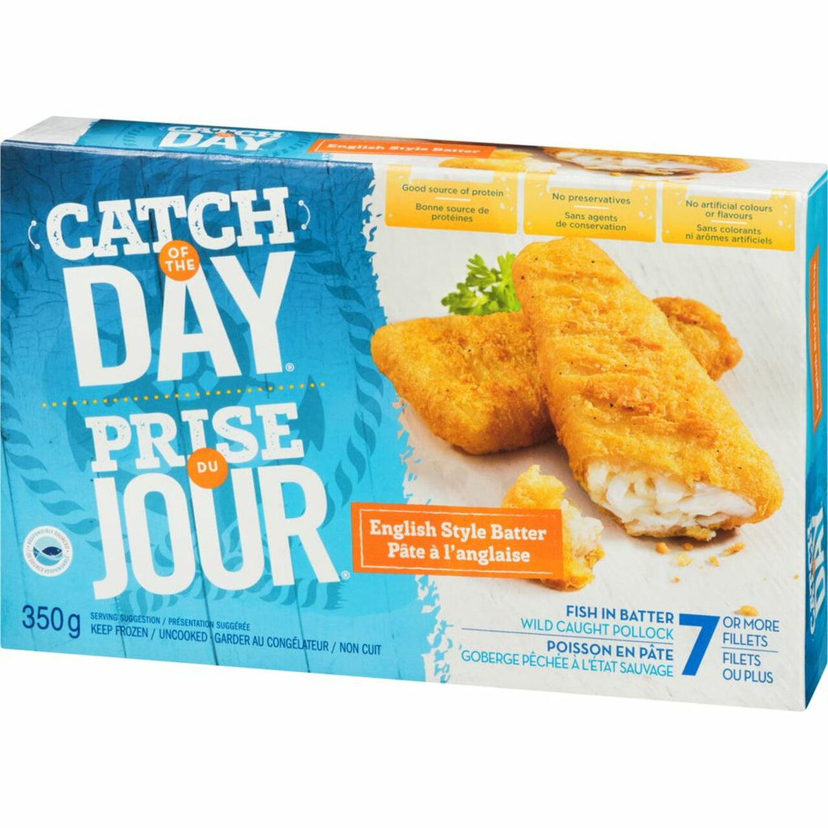 Catch of the Day English Style Batter Fish Fillets 350g