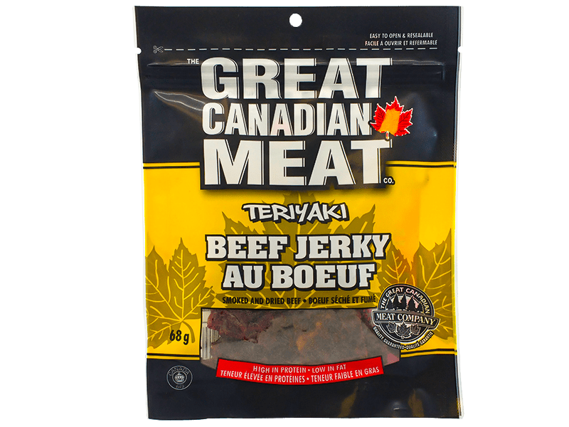 Great Canadian Meat Beef Jerky- Teriyaki - 68g