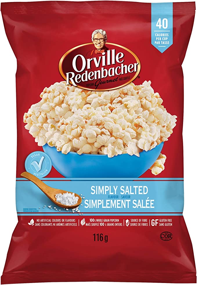 Orville Redenbacher Popcorn Simply Salted 116g